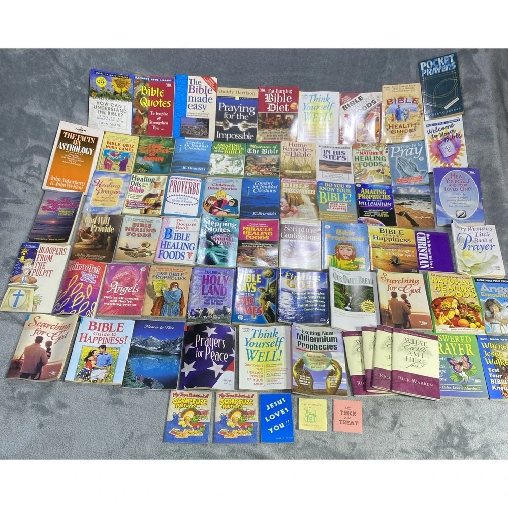 Vtg Christian Mini Book Booklet Lot Of 69 Inspirational Religious Healing Prayer